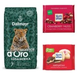 Зерновой кофе, 2 шоколада Ritter Sport